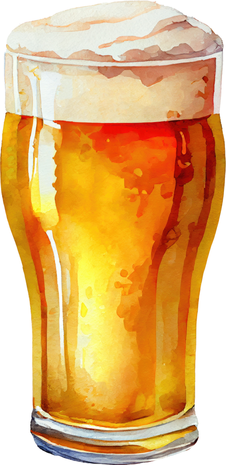 Beer watercolor Illustration